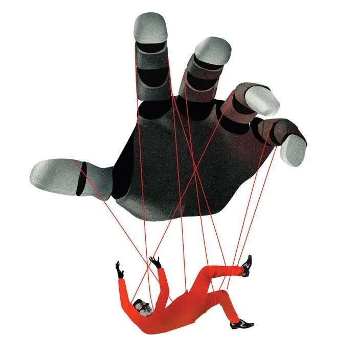 Ilustração conceitual sobre inteligência artificial como pilar de transformação e tensão no mundo contemporâneo.