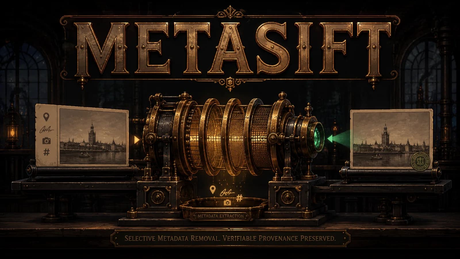 MetaSift, toolkit local-first de inspeção e sanitização de metadados